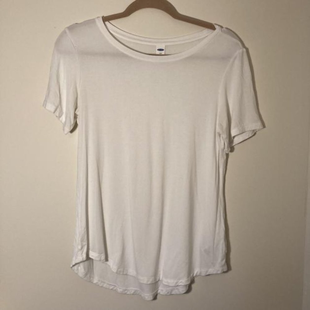 Old Navy Luxe White Tee S